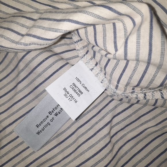 Madewell Jardin Off-the-Shoulder Top in Indigo Stripe - Picture 10 of 10